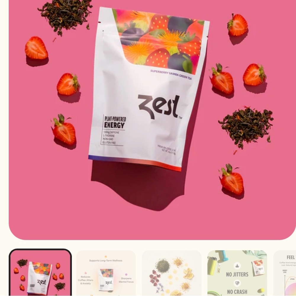 Focus & Energy Tea — Superberry Samba 20 tea bags